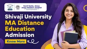 Shivaji University MA Distance Education Admission 2026